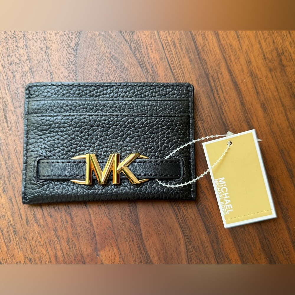 Michael Kors Black Card Holder- Leather